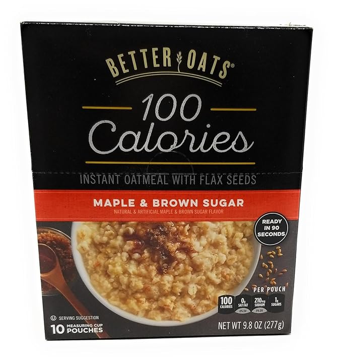 Better Oats Bundle: (1) Apples &amp Cinnamon 9.8oz (1) Maple and Brown Sugar 9.8oz (2 Boxes Total)