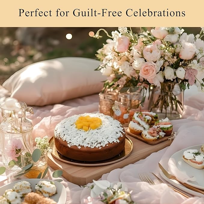 ANDY ANAND CHOCOLATIER Sugar Free Dunked Mango Coconut Cake Enjoy the Amazing Taste of a Classic Cake Without the Sugar Dunked in Fresh Puree Traditional Recipe and Perfect for Guilt Free Celebrati