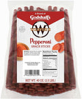 Weaver’s Pepperoni Snack Sticks (80 pepperoni flavored 7 pork snack sticks per 40oz bag)