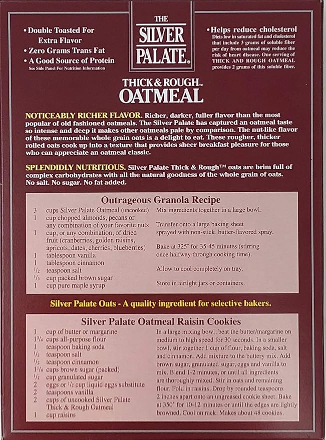 The Silver Palate Oatmeal Thick &amp Rough 14-Ounce Box (Pack of 4)