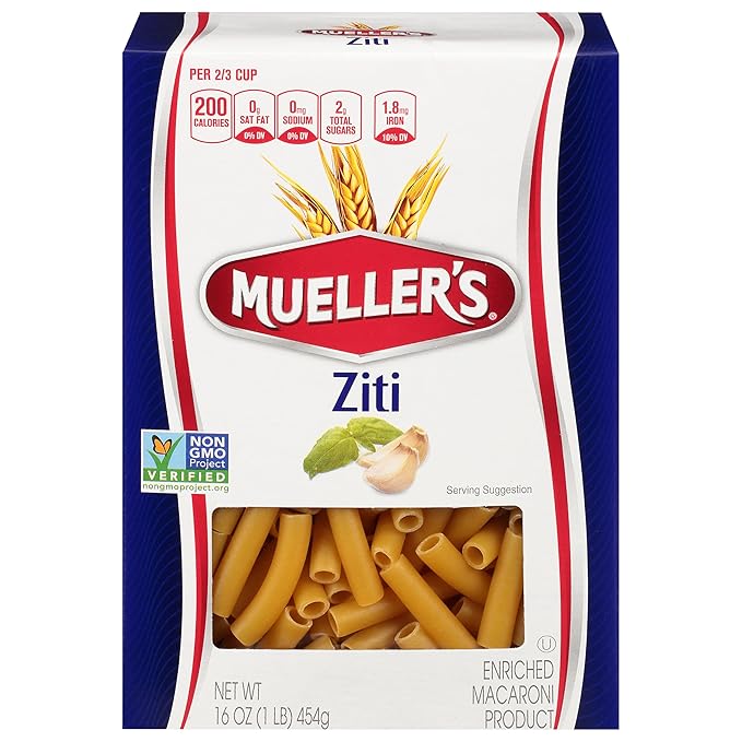 Mueller's Ziti 16-Ounce Boxes (Pack of 12)