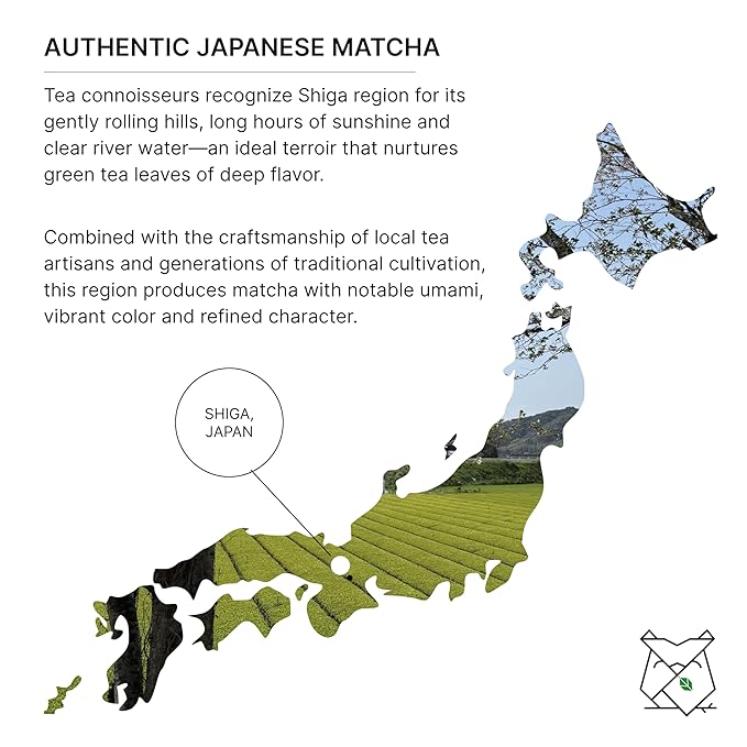 FKRO Tsuchiyama Limited Reserve Ceremonial Grade Matcha Green Tea Powder from Shiga Japan. Single Okumidori Cultivar 1st Harvest Stone-Ground. Flown in Fresh Monthly (30g/1.06oz) Tin