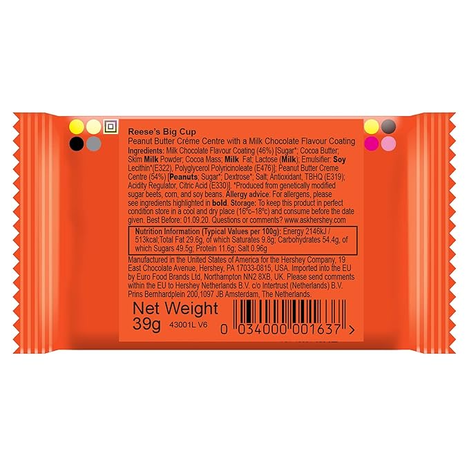 Reeses Big Cup 16 - 1.4 Oz PKGS