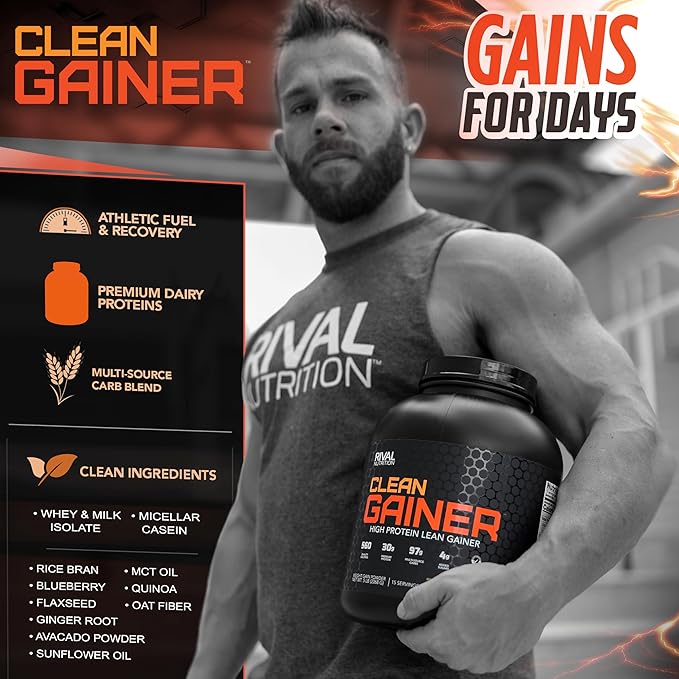 Rival Nutrition Clean Gainer- Chocolate Fudge 5lbs.