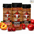 Sweet &amp Smoky BBQ Rub Gift Set for Grill Lovers – Fruit-Infused Peach Apple &amp Cherry Rubs + Award-Winning BBQ Seasonings | Ultimate Smoking &amp Grilling Set for Men Dads &amp Backyard Pit