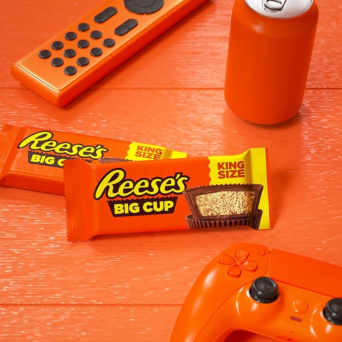 REESE'S Big Cup Milk Chocolate King Size Peanut Butter CupsCandy Packs2.8 oz(Pack of 32)