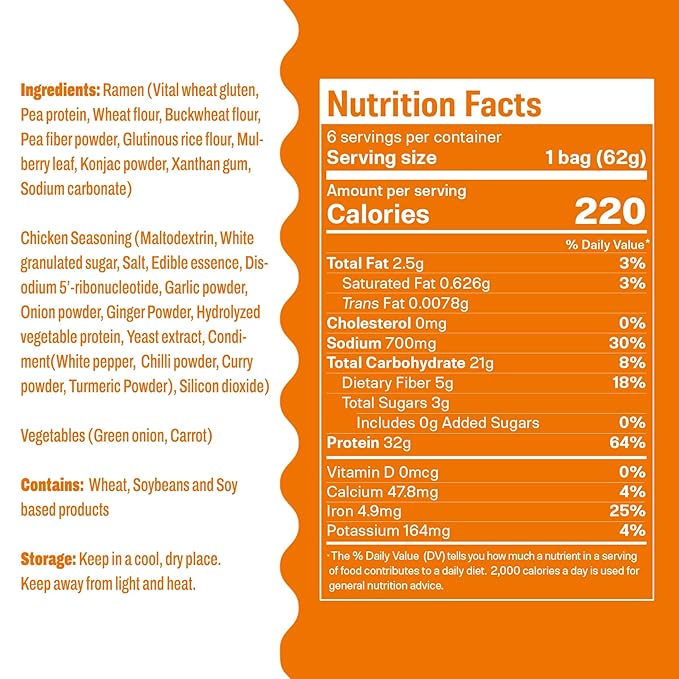 Hethstia Spicy Curry Konjac Pho &amp Chicken High Protein Ramen Cup – Vegan Shirataki Soup + 32g Plant Protein – 6 Curry Pho Cups + 6 Chicken Ramen Cups