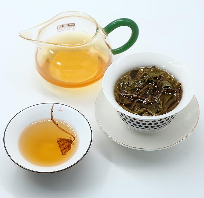 Yunnan Pu'er Tea 357 Grams Raw (Gua Feng Zhai) Raw PU'ER Aged Fermented Puerh Tea Chinese Sheng Black Tea for Daily Drink and Gift