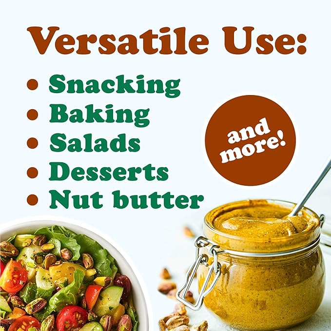 Food to Live Pistachios Halves and Pieces Roasted and Salted 2 Pounds – Crunchy Delicious and Nutrient-Rich Snack High in Protein and Fiber Nuts Perfect for On-the-Go Salads or Baking Vegan