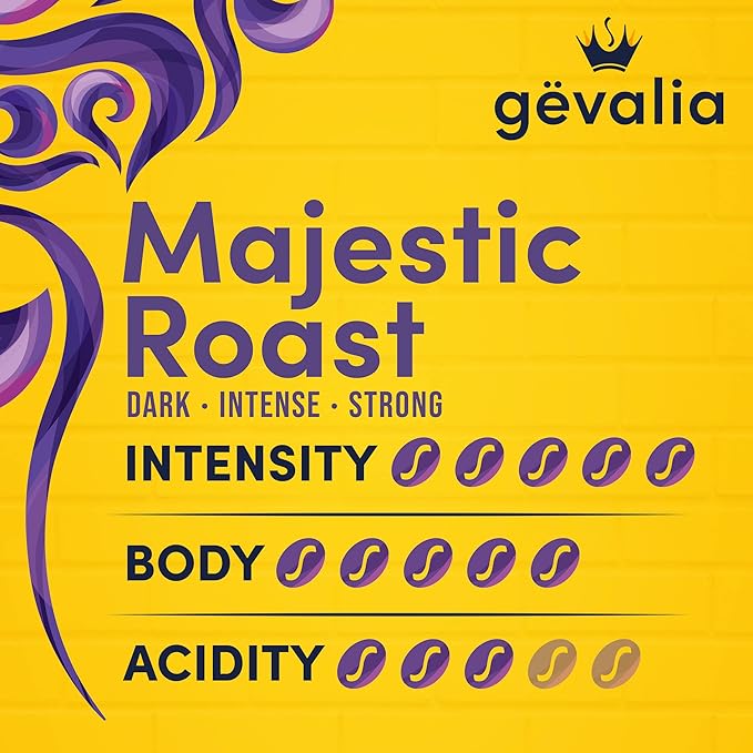 Gevalia Majestic Roast Bold Dark Roast K‐Cup Coffee Pods 12 ct. Box