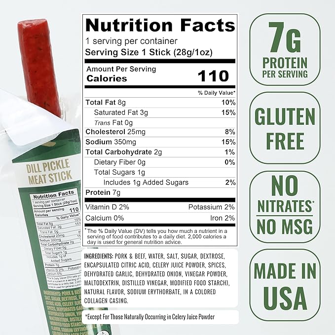 Slate Belt Smokehouse Meat Sticks Individually Wrapped- Meat Sticks Variety Pack Gluten-Free MSG-Free No Nitrates Pork &amp Beef Sticks Sampler Pack Meat Sticks Bulk (30 Pack)