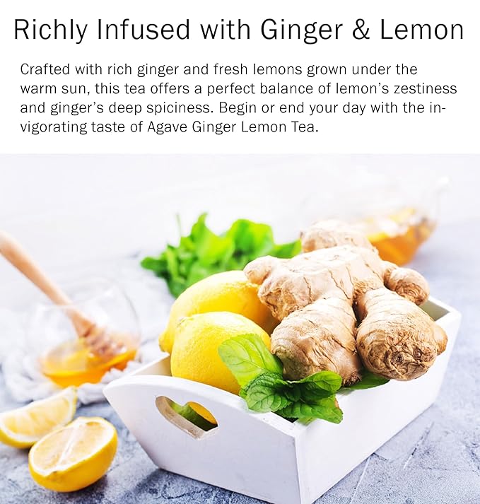 Damtuh Agave Ginger Lemon Tea – Natural Flavor No Artificial Ingredients Perfect for Hot or Iced Tea Jam or Salad Dressing – 2.2lb 1000g (Pack of 1)