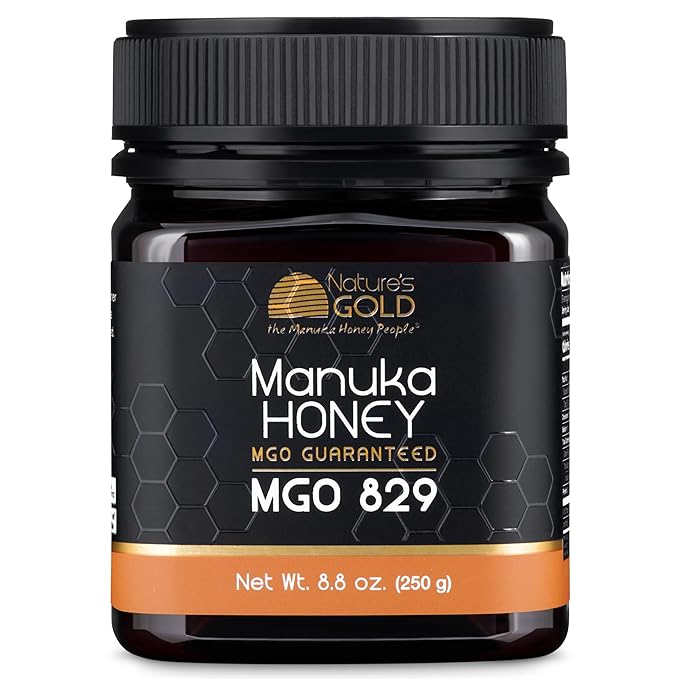 Nature’s Gold Raw Manuka Honey MGO 829+ | Authentic MGO Australian Honey Non-GMO 100% Pure Genuine Traceable from Hive to Home