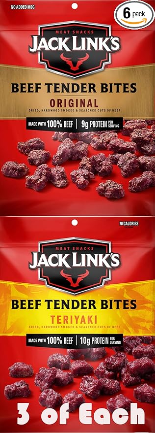 Beef Tender Bites – Variety Pack (6 x 1 oz) Beef Tender Bites – Variety Pack (6 x 1 oz) Bundled by SUPERDEALS with Bonus Mystery Gift