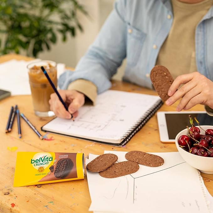belVita Breakfast Bars Biscuits Chocolate 30 Total Packs 6 Boxes (4 Biscuits Per Pack)