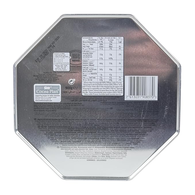 Quality Street Chocolate Tin (1 Unit Per Order) - Gourmet Christmas Gift for the Holidays