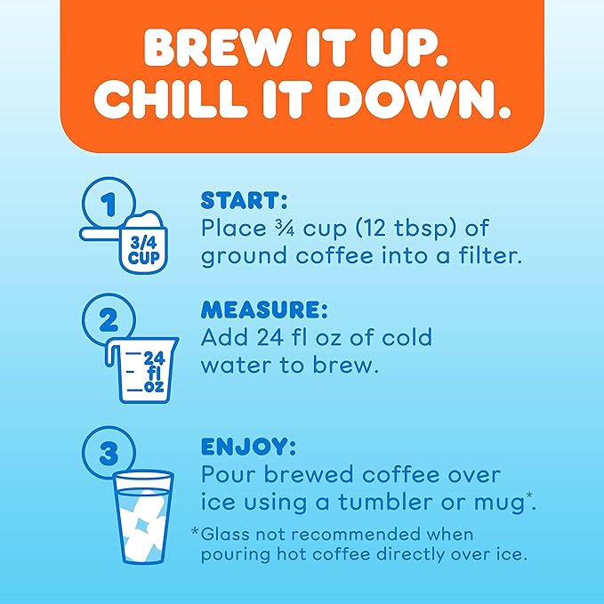 Dunkin' Cold Caramel Flavored Ground Coffee 10 Ounce (Pack of 6)