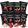 HOMESTEAD RESERVE Freeze Dried Fruit Snacks Pack of 8 (0.6oz Each) – Bulk Freeze-Dried Fruit for Home or Travel – Individual Snack Packs for Lunchboxes – Includes Apples Strawberries Blackberries &