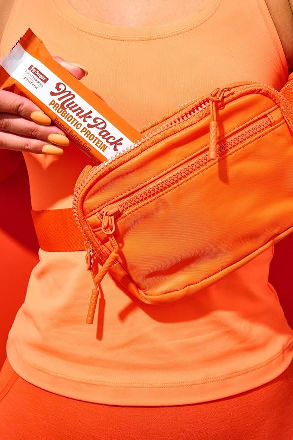 Munk Pack Peanut Butter Cup Probiotic Keto Protein Bars | 15g Plant Protein 1g Sugar 4g Net Carbs | Non-GMO Plant-Based Low Sugar Gluten-Free Snacks | 12 Count