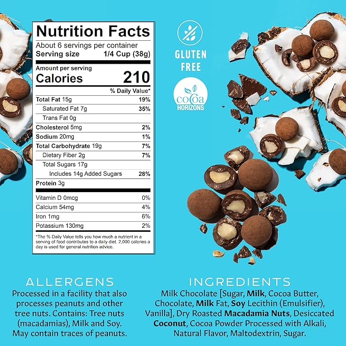 Mauna Loa Premium Chocolate Covered Macadamia Nuts Milk Chocolate Coconut 7 Oz Bag (Pack of 1)