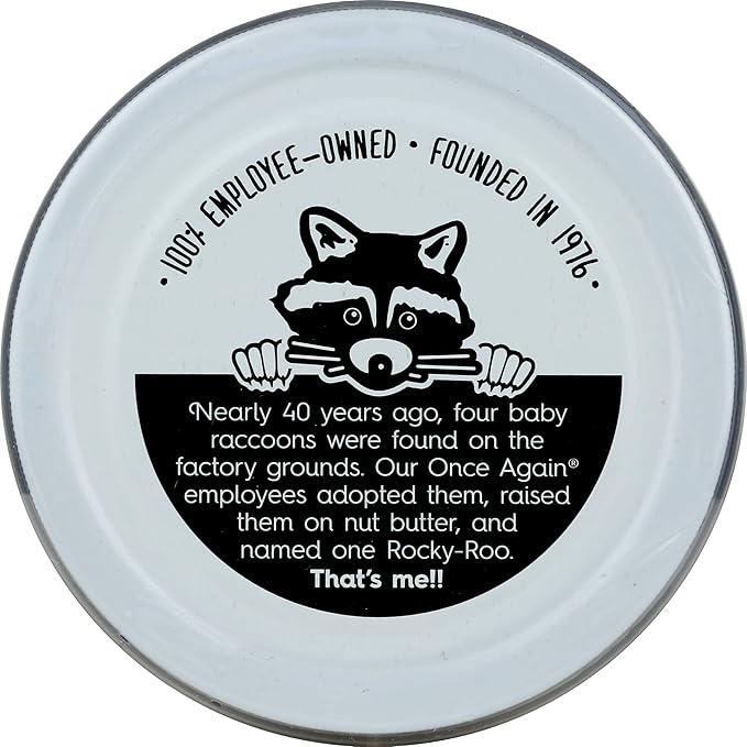 Once Again Organic Creamy Almond Butter 16oz - Roasted - Salt Free Unsweetened - USDA Organic Gluten Free Certified Peanut Free Vegan Kosher Paleo - Glass Jar… (1 Pack)