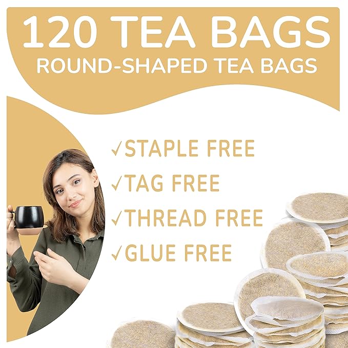 BREWIX Ginger Tea Bags (120 Tea Bag) Caffeine Free &amp 100% Pure Ginger Root | Naturally Supports Healthy Digestion | Spicy &amp Warming | Premium Eco Conscious Bags