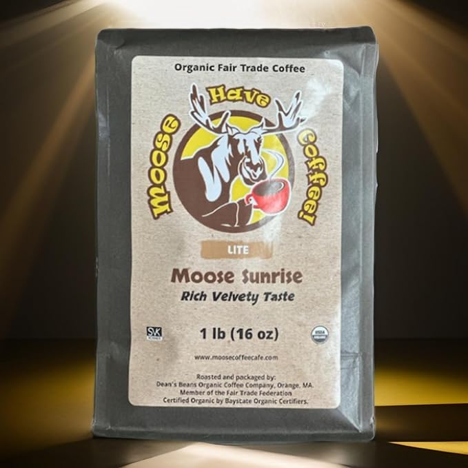 MOOSE HAVE COFFEE! ORGANIC WHOLE BEAN COFFEE – MOOSE SUNRISE COFFEE-MS1