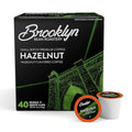 Brooklyn Beans Hazelnut Gourmet Coffee Pods - Compatible with Keurig K Cup Brewers Including 2.0 Machines 40 Count Rich and Nutty Hazelnut Flavored