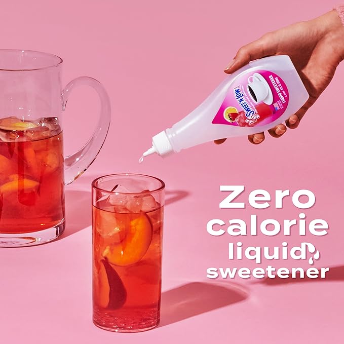 Sweet'N Low Zero Calorie No Added Flavors or Erythritol 8-Ounce Bottle (Pack of 4) Straberry Liquid Sweetener
