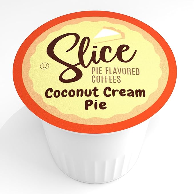 Slice Coffee Flavored Coffee Pie for Keurig K Cup Brewers Coconut Cream 40 Count (Pack of 1)