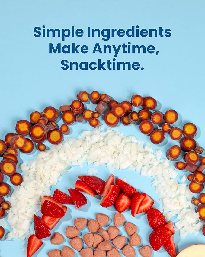Amara Organic Fruit Bites Sweet Strawberry - No Added Sugar Dairy-Free Nut-Free Organic Fruit Snacks Made with Organic Whole Foods Allergy-Friendly Healthy Fruit Snacks for Kids - 21g 6PK