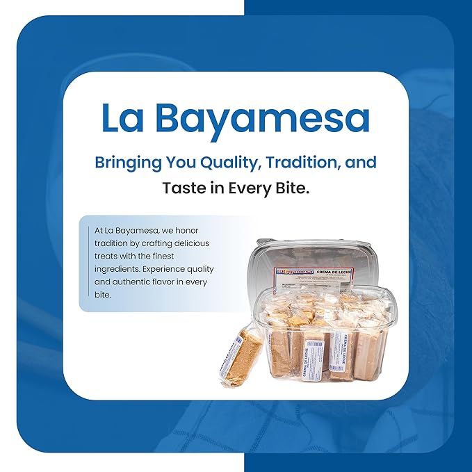 Crema De Leche || 2.5lb || Milk Cream candy (Milk crème) keto snack healthy snacks non fat milk La Bayamesa (pack 24)