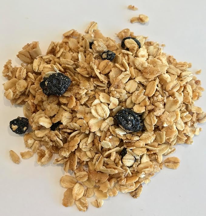 Laura’s Blueberry Bliss Crunch Granola USA-Made Gluten-Free Vegan 25 lb Bulk Pack Kosher Low Sodium Trans Fat Free Women-Owned Perfect for Breakfast Baking and Gourmet Recipes