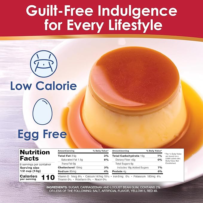 Royal Bilingual Flan Dessert Mix Family Size Fat Free 3.81 Ounce (Pack of 12)