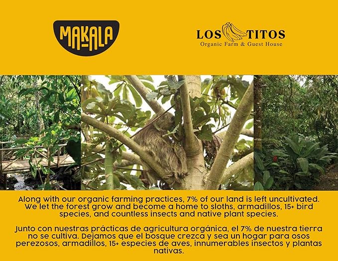 Makala Organic Dried Banana Halves– 100% Natural Snack Gluten-Free No Added Sugar Vegan Made in Costa Rica (15.9 oz Total) - 3-Pack