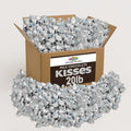 Milk Chocolate Kisses 20lb Pack of Milk Chocolate Individually Wrapped Ideal Silver Candy Bulk for Parties and Gatherings Perfect Kisses Chocolates for Candy Buffets Gift Baskets and Sweet Treats