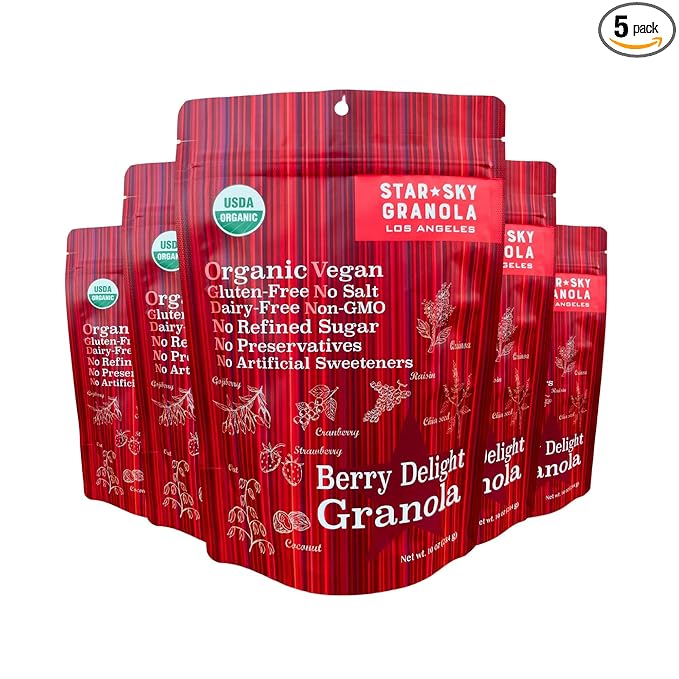 Star Sky Granola Pack of 5 (BERRY DELIGHT GRANOLA)