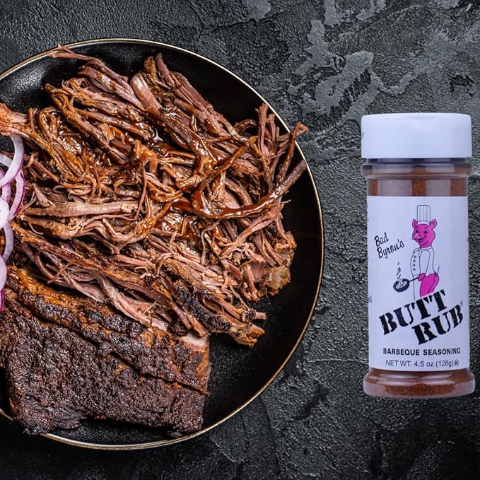 Bad Byron’s Butt Rub Barbeque Seasoning Shaker Bundle | Award-Winning All-Purpose Dry Rub for Pork Chicken Beef &amp More 26 oz &amp 4.5 oz