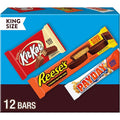 KIT KAT PAYDAY and REESE'S Assorted Flavored King Size Candy Variety Box 36.8 oz