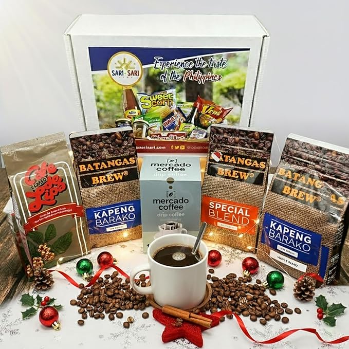 Batangas Kapeng Barako Gift Set Premium Filipino Coffee Beans &amp Ground Brew Strong Barako from Batangas (300g Cafe De Lipa Regular Special &amp Whole Beans)