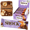 FitnesSHOCK Hazelnut Caramel Protein Bars – Low Sugar Snack Bar (1g Sugar 0g Added Sugar) – 10g Protein – Dessert-Inspired Snack – 12 Count