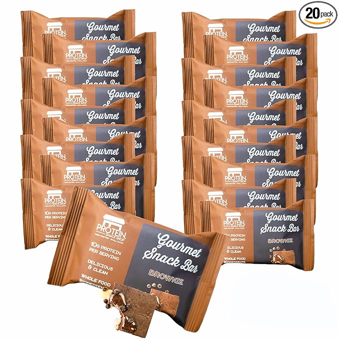 Gourmet Protein Brownie &amp Blondie Bars | High Protein Gluten-Free Honey-Sweetened No Seed Oils or Preservatives – Protein Snack Shop (20 Chocolate Brownie)