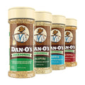 Dan-O's Cheesoning Block Seasoning Set Small Bottles 4 Pack Includes Ranch Cheesoning Red Pepper Cheesoning Cheesoning and Jalapeño Cheesoning Seasonings Sugar Free Zero Calorie Use this Seas