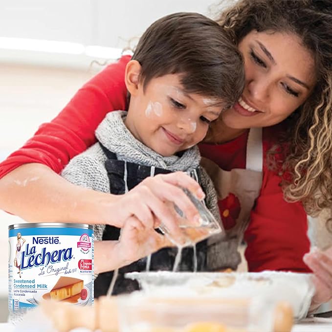 Nestlé La Lechera Sweetened Condensed Milk Shelf Stable Evaporated Milk Canned 12 Pack