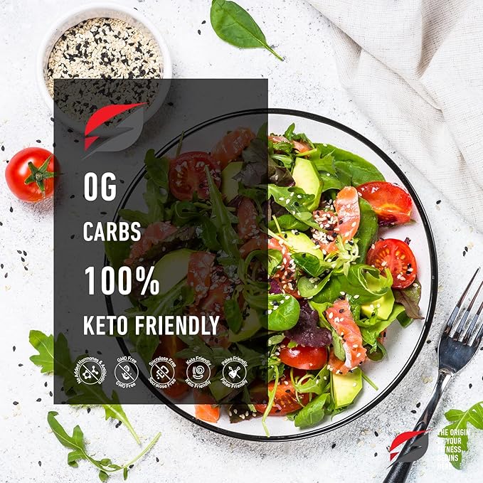 SG Origin Keto Salad Dressing and Marinade (2 Pack) Paleo friendly Marinade Sugar free Carb free Preservative free No trans fats | Best Keto Dressing Strength Genesis