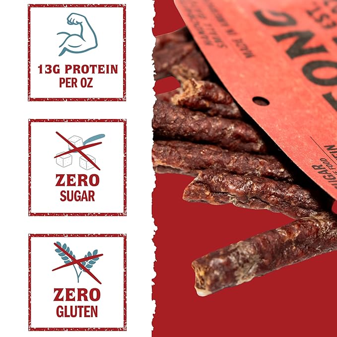 Biltong Depot Crown Drywors - 8oz | Air-Dried Beef Snack Sticks | High Protein | Paleo and Keto Friendly | Zero Sugar | Gluten Free | Meat Snack