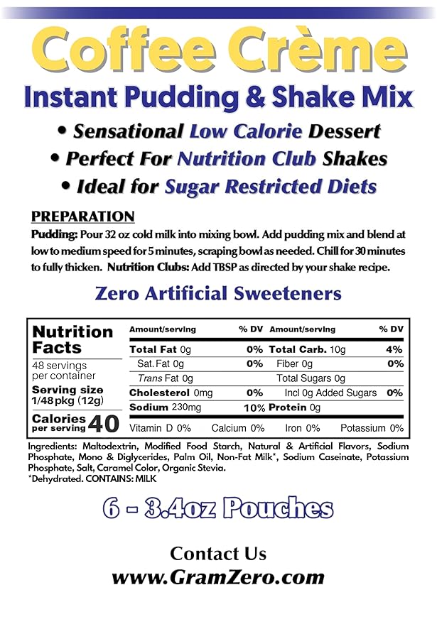 Pudding - 3.4oz (Coffee Creme)