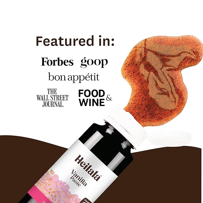 Vanilla Bean Paste for Baking - Heilala Vanilla Paste Perfect for Every Baker Value-Sized Made Using Sustainably and Ethically Sourced Vanilla Beans - 8 oz