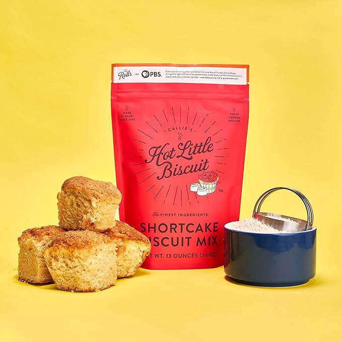 Callie's Hot Little Biscuit Shortcake Biscuit Mix | Fast Easy Delicious | 2 Bags of Biscuit Mix | 13oz per bag | Makes 24 Shortcake Biscuits