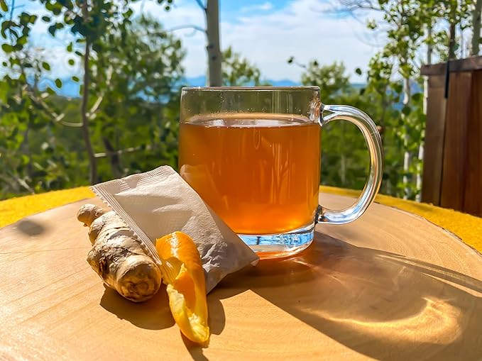 Jade Tea - Organic Liver &amp Spleen Detox Tea - Organic Dandelion Root Tea Burdock Root Ginger Root &amp Orange Peel - Supports Liver Kindey Gallbladder &amp Spleen Health - Apple Cinnamon Fla